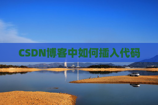 CSDN博客中如何插入代码